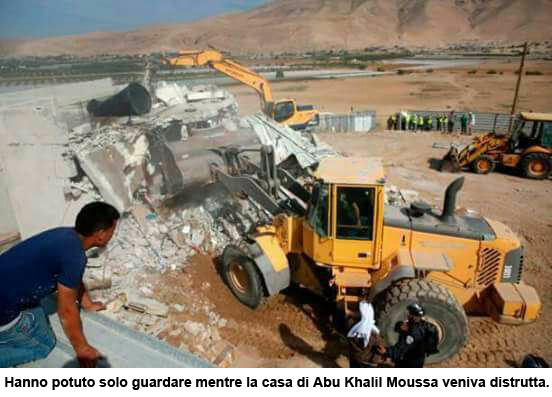 Israele demolisce quattro case a Jiftlik nella Valle del Giordano.
