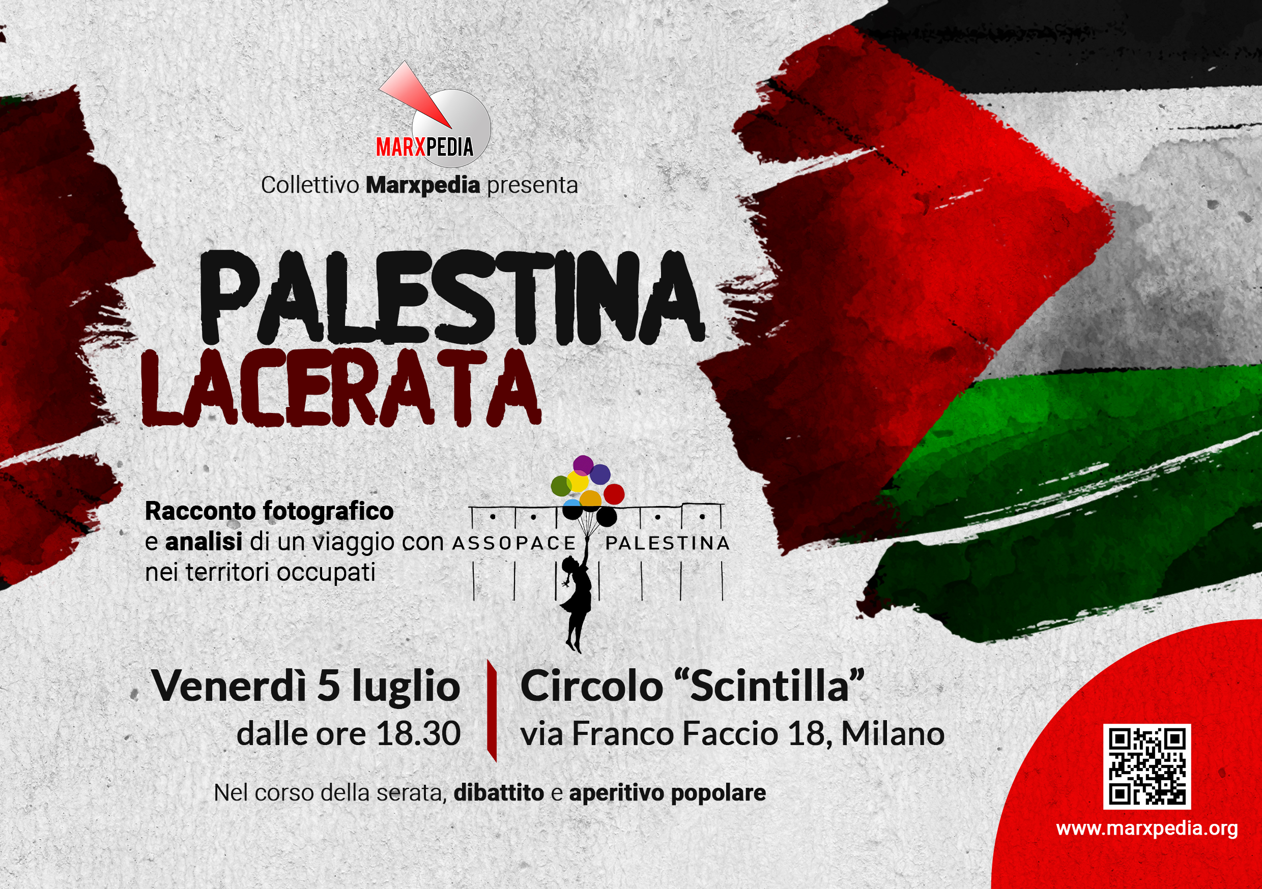 Milano 5 luglio: “Palestina Lacerata” racconto fotografico da un viaggio.