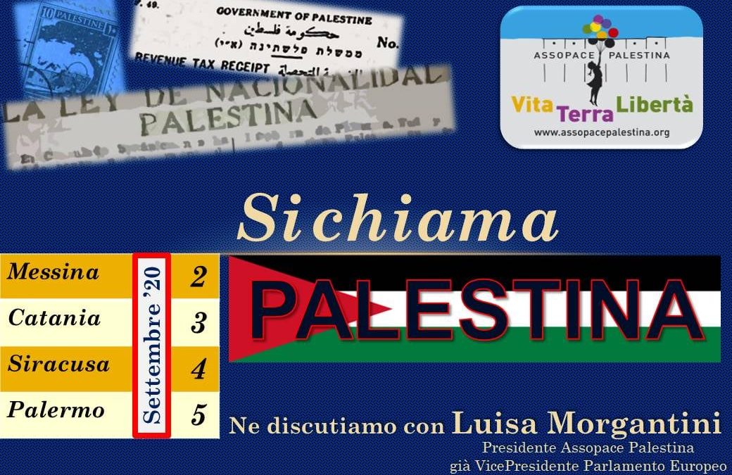 “Si chiama PALESTINA”: Incontri con Luisa Morgantini in 4 città della Sicilia