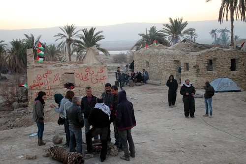 Lancio della campagna palestinese “Il sale della terra” facendo rivivere il villaggio di Ein Hijleh nella valle del Giordano