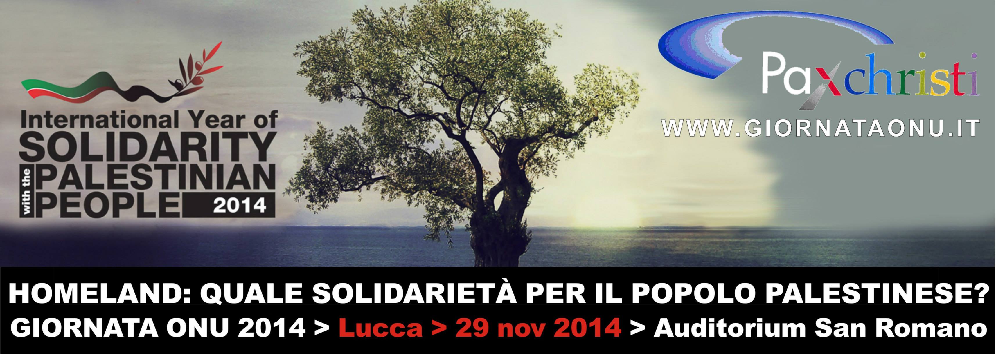 Lucca 29 Novembre: Giornata ONU per i diritti del Popolo Palestinese