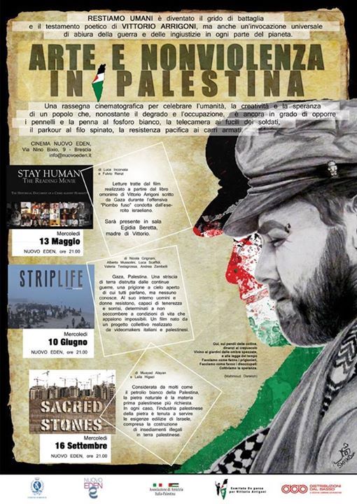 Arte e Non Violenza in Palestina, a Brescia rassegna cinematografica in ricordo di Vik