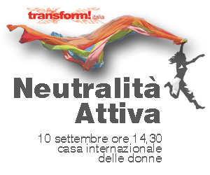 Roma 10 settembre: Convegno “Neutralità attiva”.