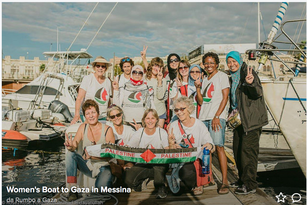 Israele blocca la Women’s Boat to Gaza, ma non farà tacere chi rivendica libertà