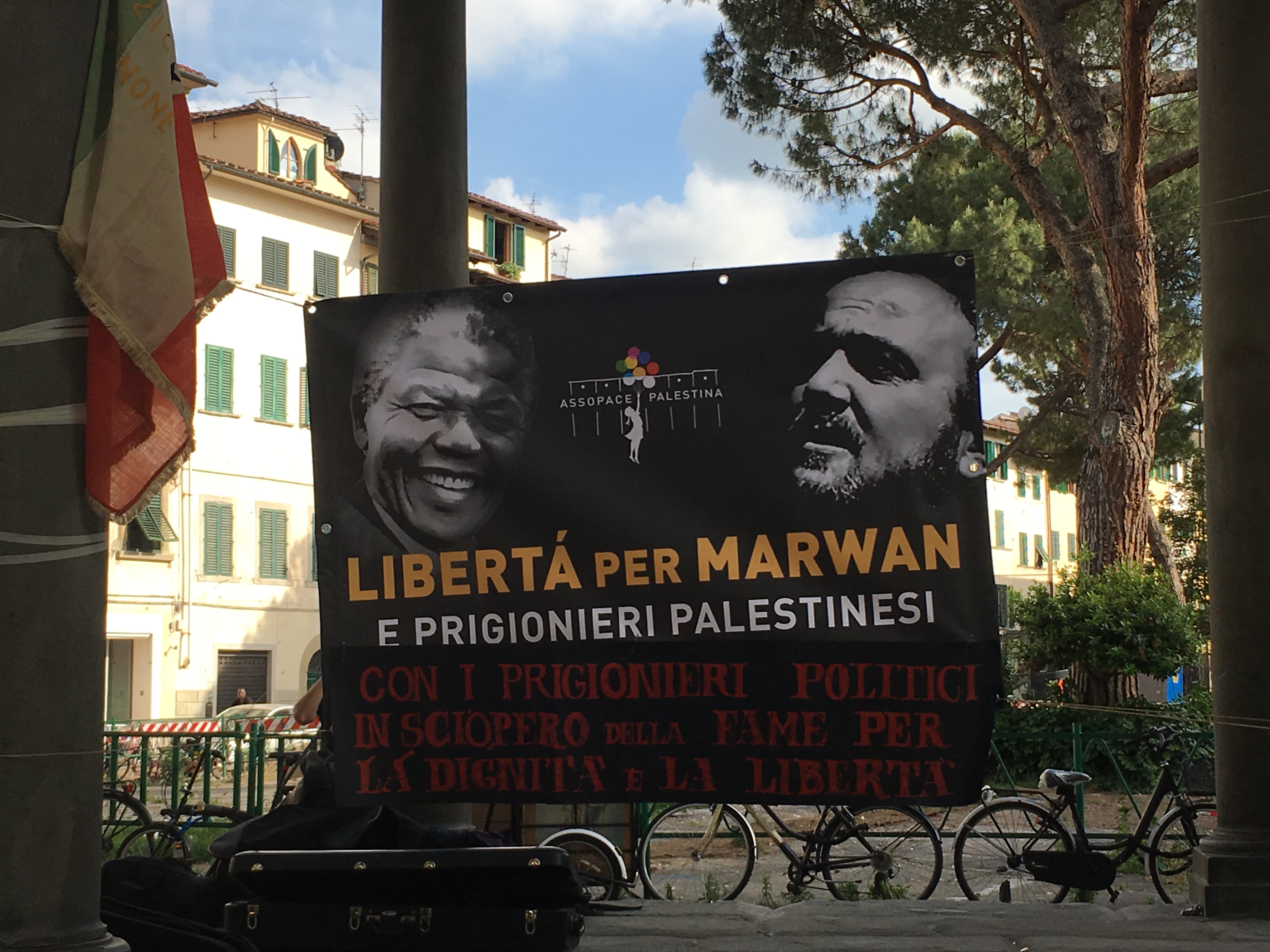 Firenze in solidarietà con i prigionieri palestinesi in sciopero della fame