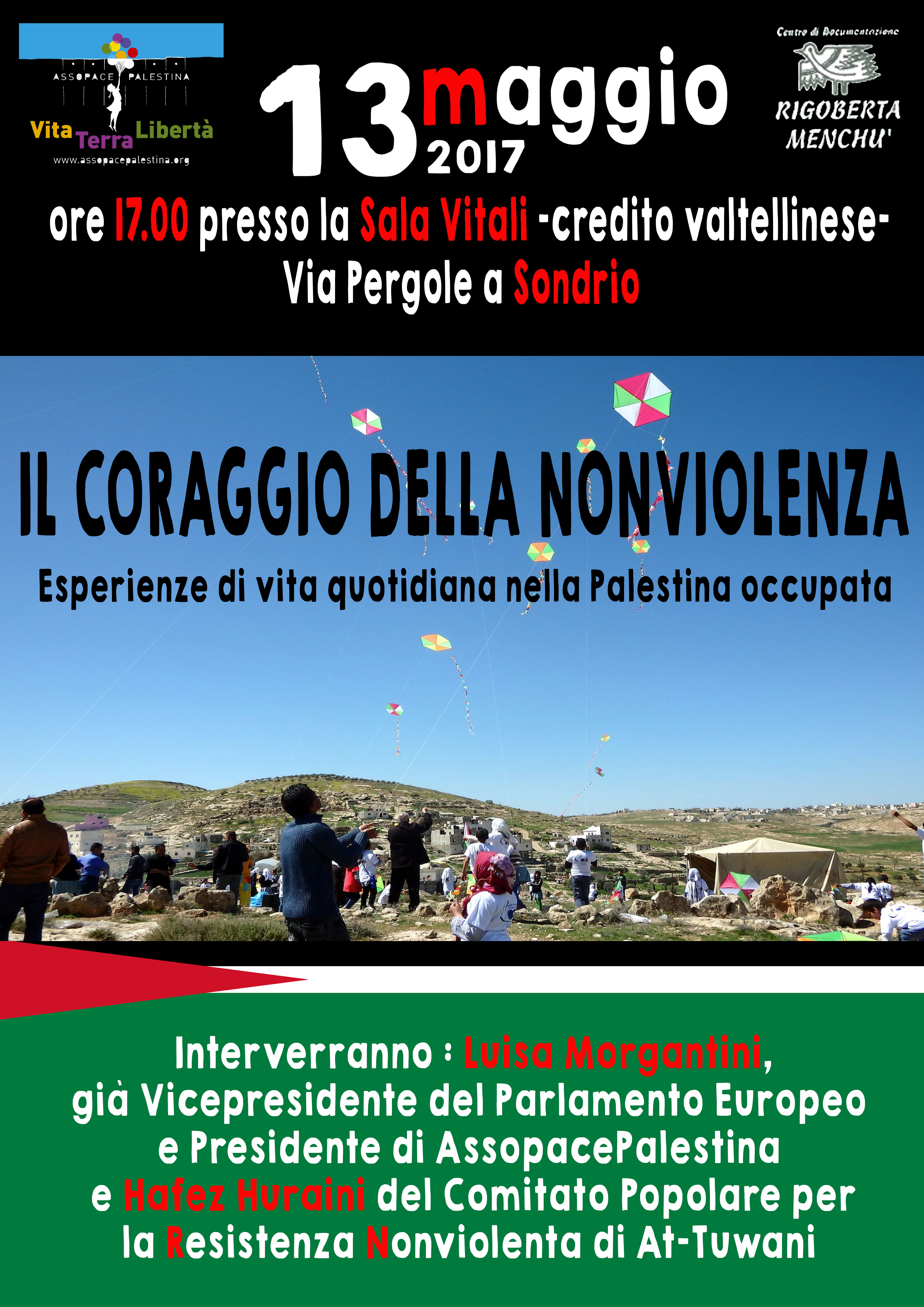 Sondrio 13 maggio: Incontro “Il coraggio della nonviolenza”