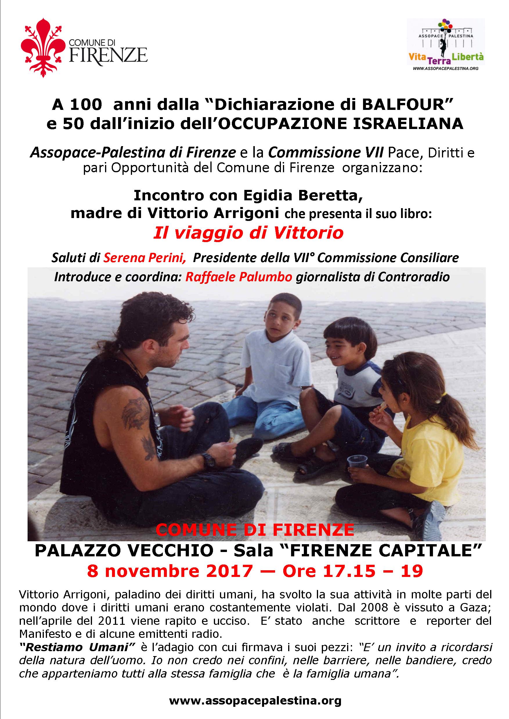 Firenze 8 Novembre: Incontro con Egidia Beretta