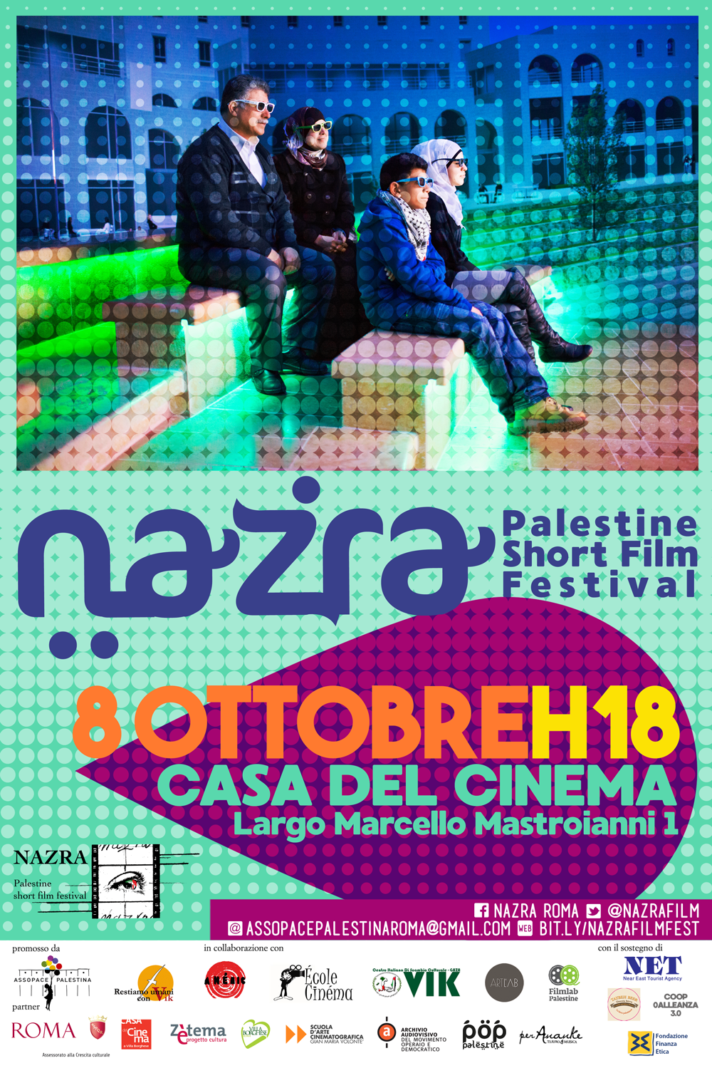 Roma 8 ottobre: vediamo i filmati del NAZRA Palestine Film Festival.