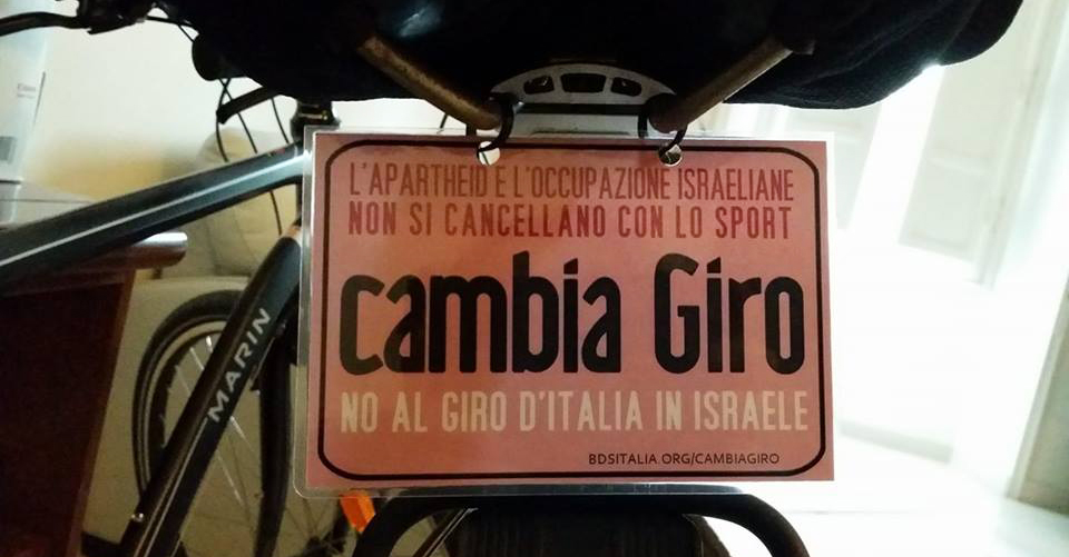 No al Giro in Israele: lettera all’Unione Ciclistica Internazionale.