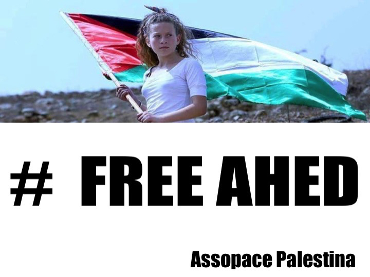 Mettiamoci la faccia! solidarietà ad Ahed Tamimi