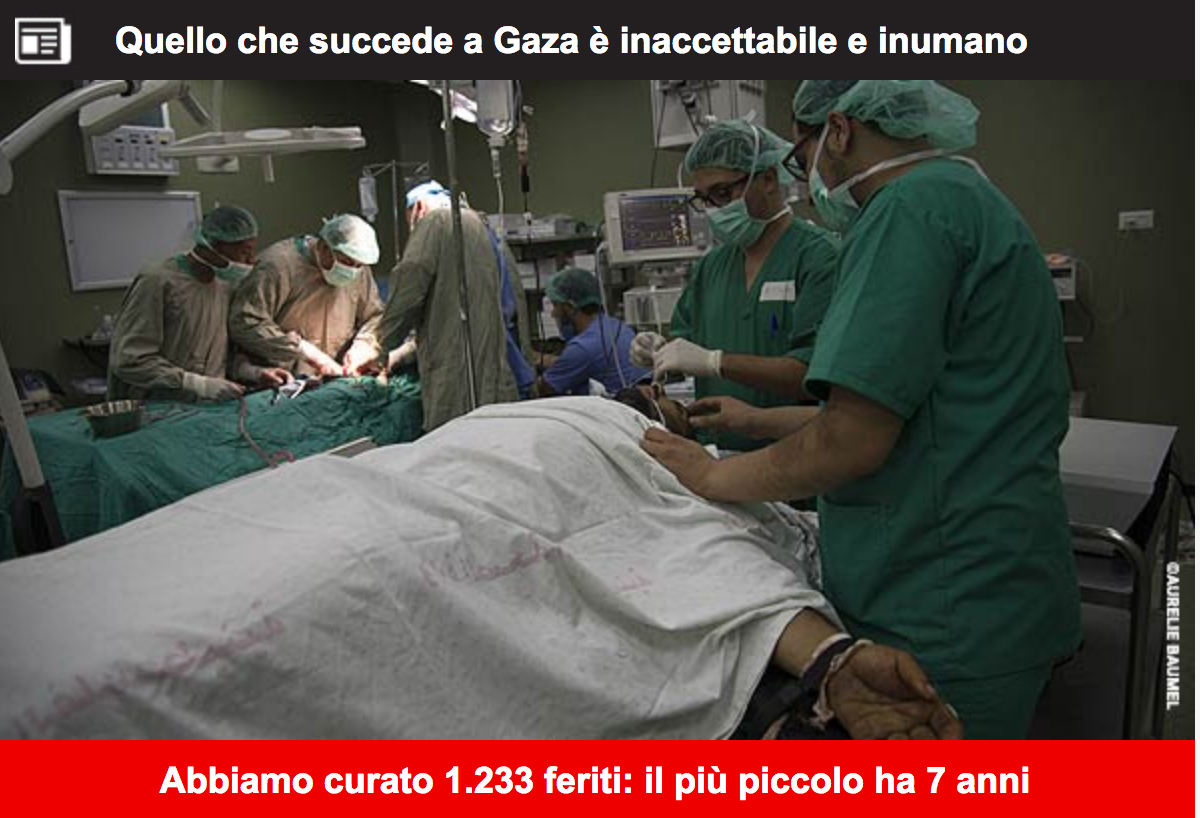 Medici Senza Frontiere: Quello che succede a Gaza è inaccettabile e inumano.