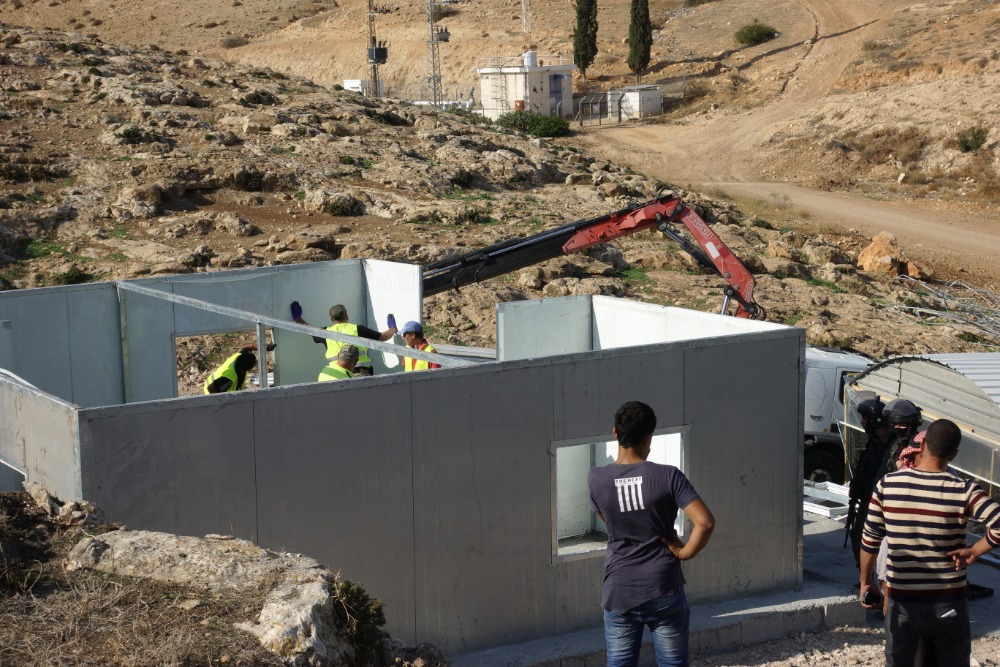 Ancora una demolizione, avvenuta lunedì 19 novembre 2018 nel villaggio di Bardala, Valle del Giordano.