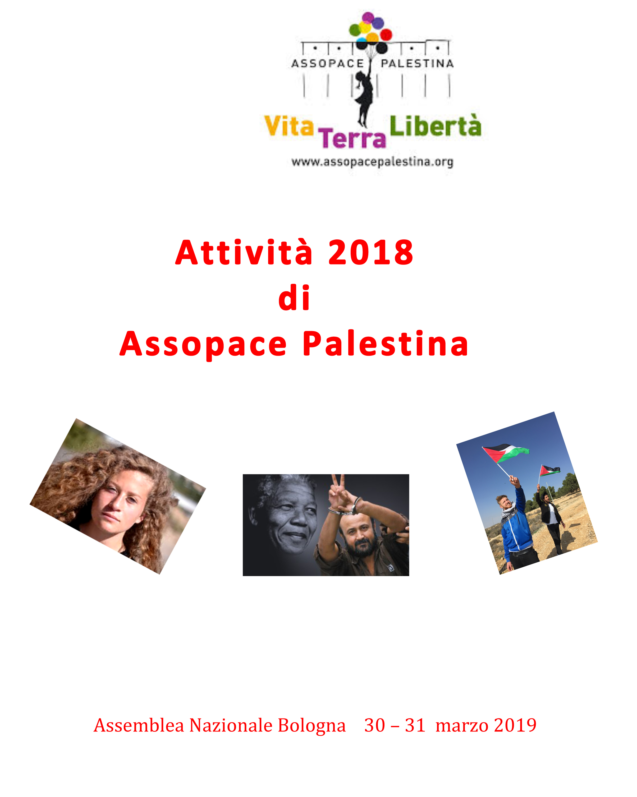 Attività di AssopacePalestina nel 2018.