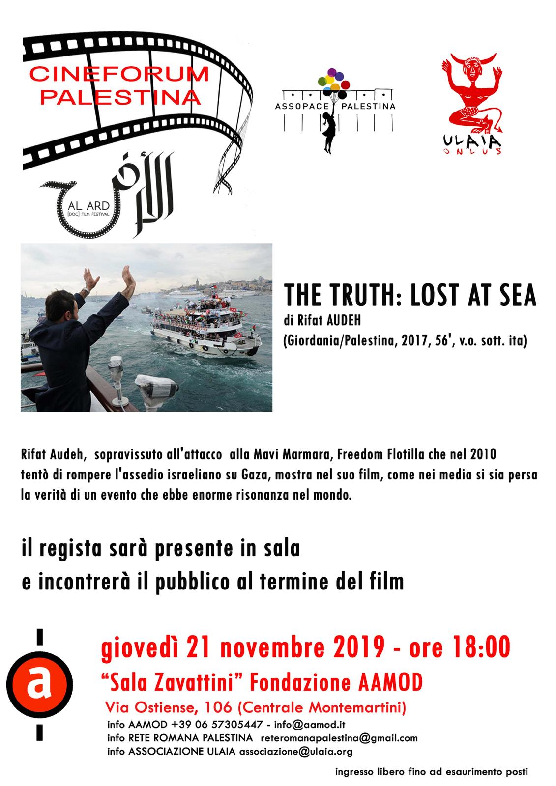 Roma, 21 novembre: Proiezione film sulla Mavi Marmara della Freedom Flotilla 2010