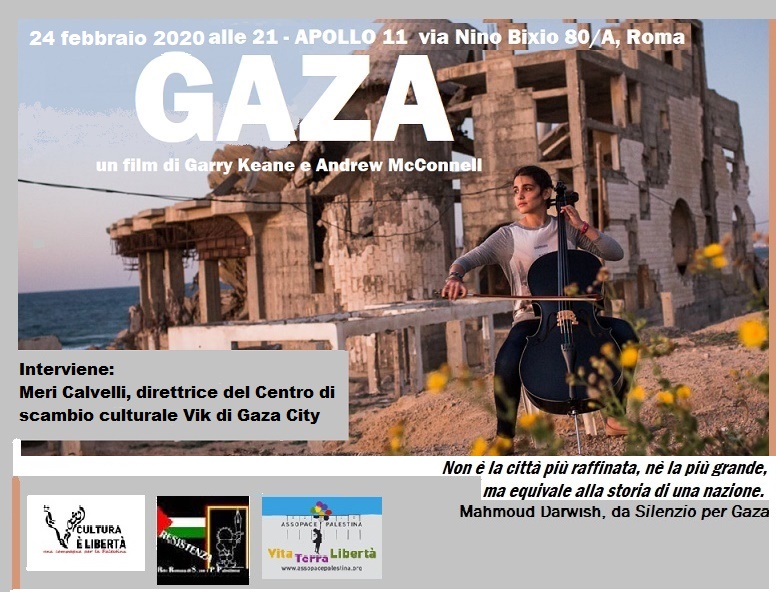 Roma 24 febbraio: proiezione del film “GAZA”