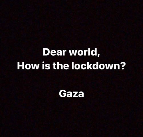 Per noi occidentali l’isolamento serve a salvare vite, a Gaza ne ucciderà molte