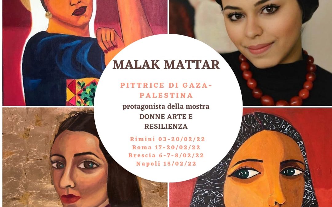 Benvenuta Malak Mattar, pittrice palestinese di Gaza, presenta: Donne, Arte, Resilienza.