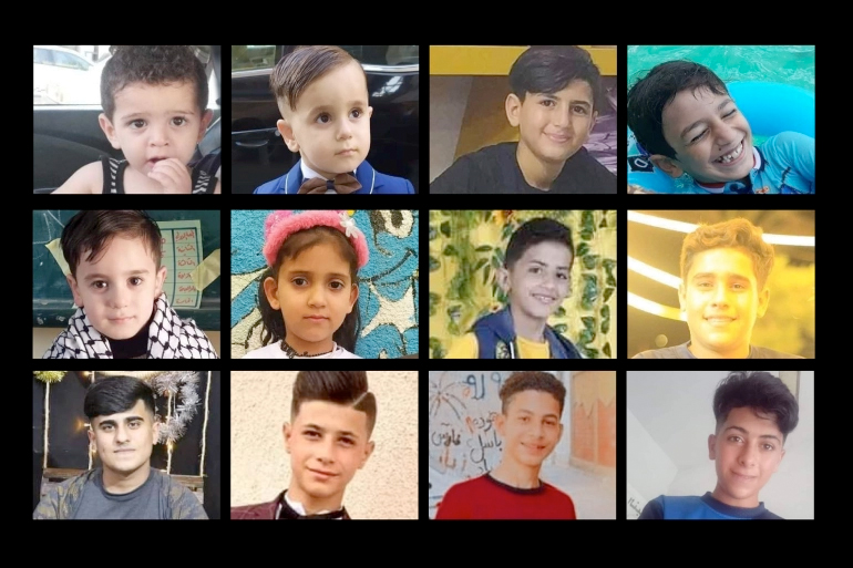 Il nome e il volto di 15 bambini palestinesi uccisi a Gaza tra il 5 e il 7 agosto