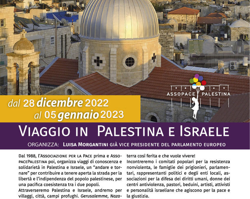 Prossimo viaggio in Palestina-Israele