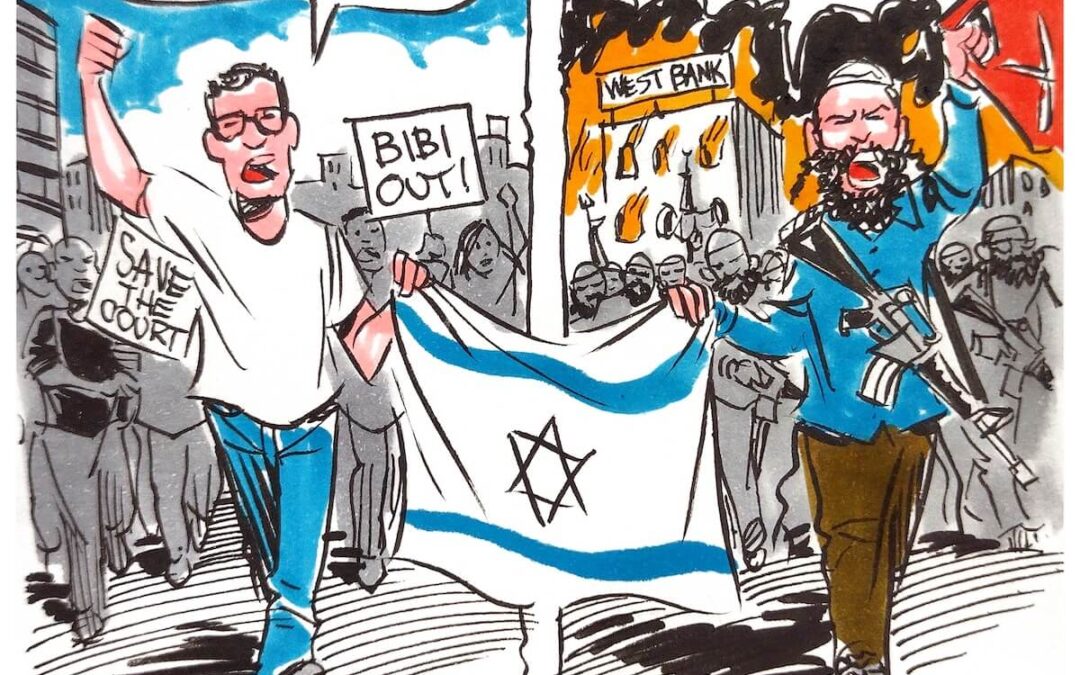 Il blu e il bianco dietro le richieste israeliane di “democrazia”