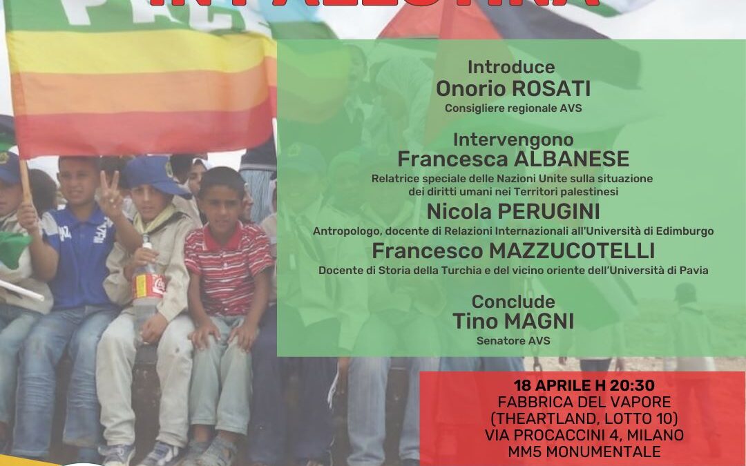 Milano, 18 aprile: Conferenza sui diritti umani in Palestina