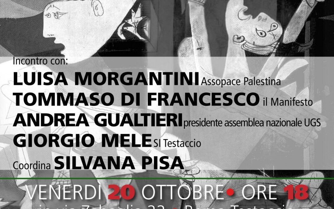 Roma 20 ottobre: incontro su “Palestinesi senza diritti e terra”